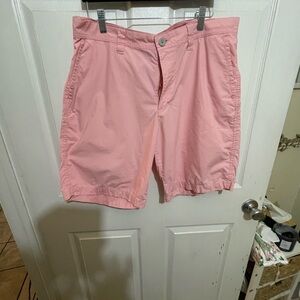 Columbia Pink Flat Front Shorts